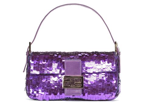 fendi baguette purple|Fendi baguette size chart.